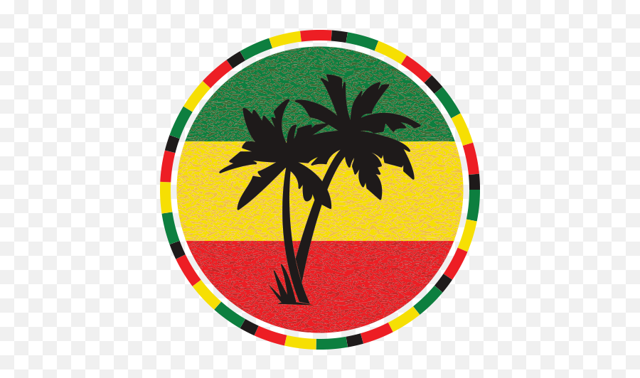 Printed Vinyl Jamaican Palm Tree Flag - Reggae Png Emoji,Palm Tree Logo
