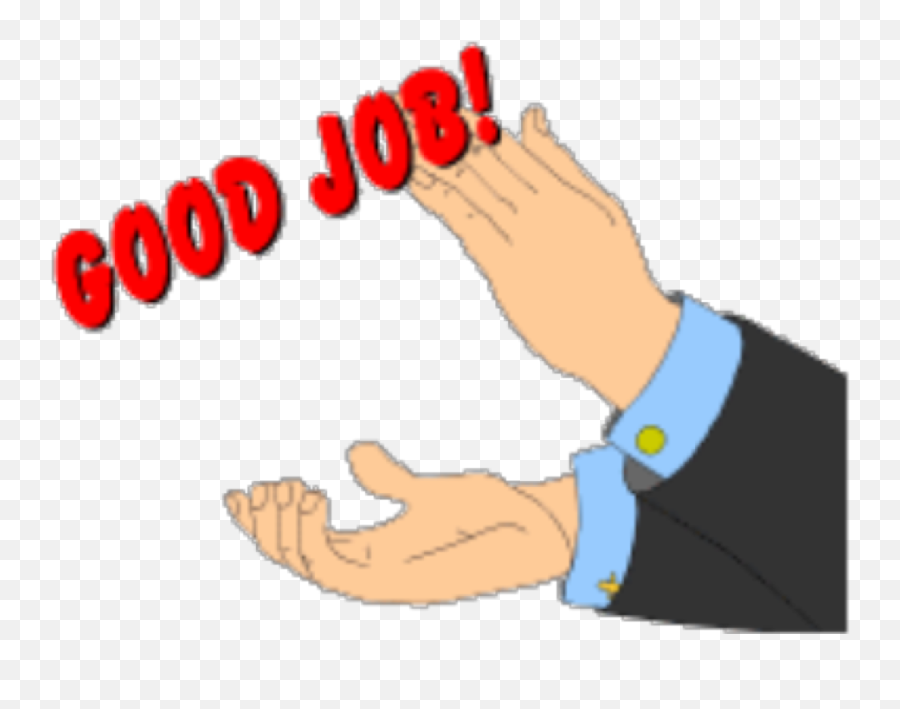 Good Job - Clapping Hands 2 Tone Words Interactive Powerpoint Clapping Animated Gifs Emoji,Job Clipart