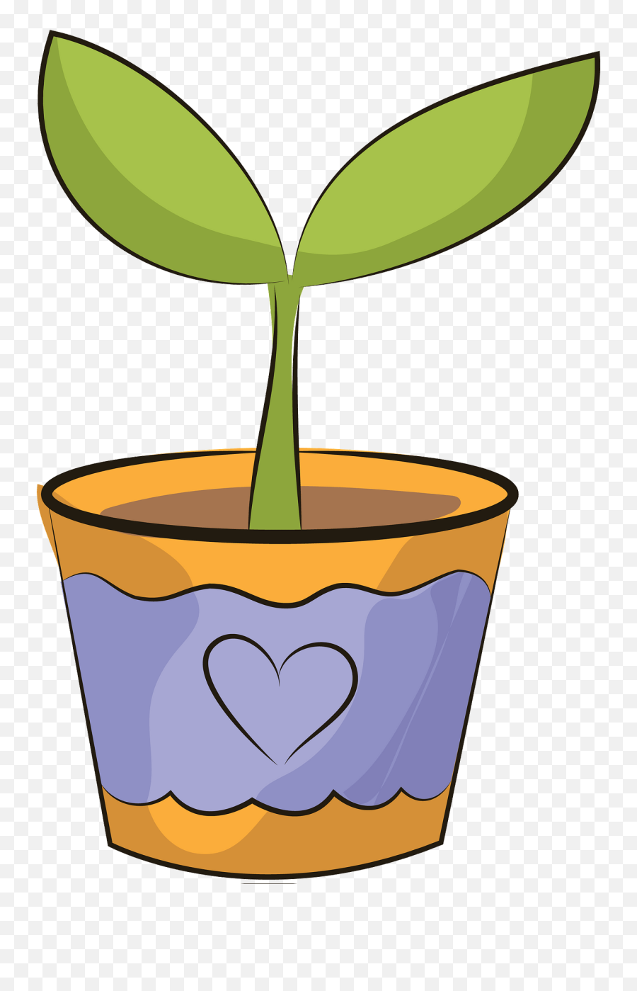 Flower Pot Clipart - Flower Pot Clipart Png Emoji,Pot Clipart