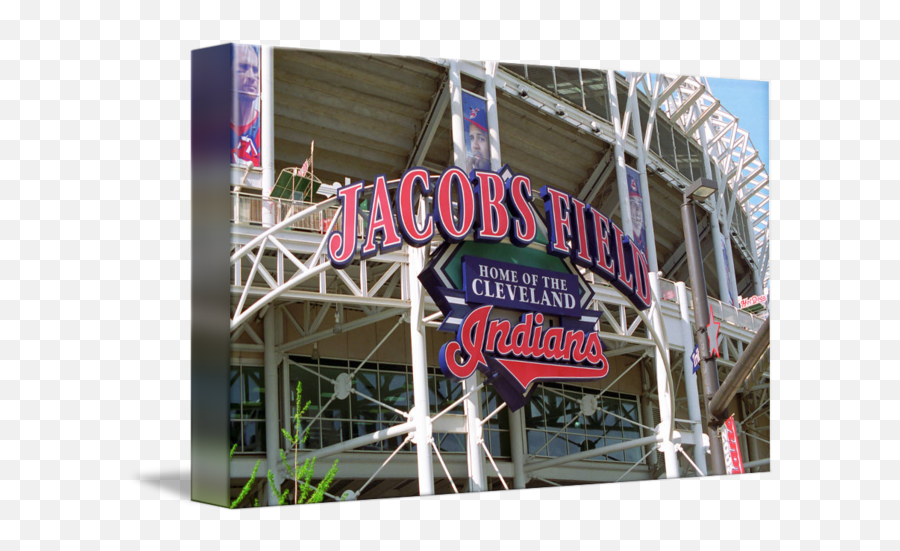 Jacobs Field Cleveland Indians By Frank Romeo - Banner Emoji,Cleveland Indians Logo