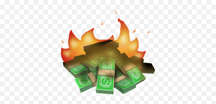 Money - Animated Burn Cash Gif Emoji,Fire Gif Transparent