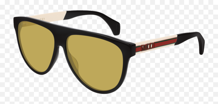 Black White Yellow Gucci Sunglasses - Gucci Gg0462s Sunglasses Emoji,Gucci Logo