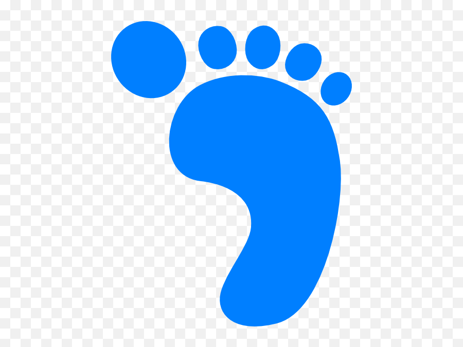 Baby Footprints Clipart - Baby Right Foot Print Emoji,Footprints Clipart