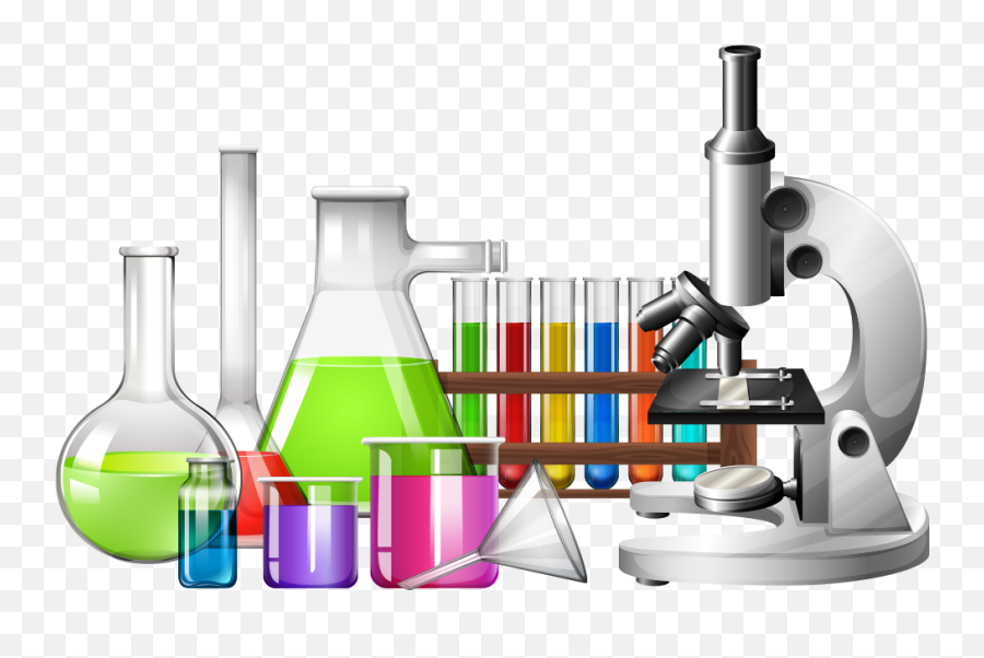 Download Hd Science Laboratory Beaker Clip Art - Science Lab Science Equipment Clipart Emoji,Lab Clipart