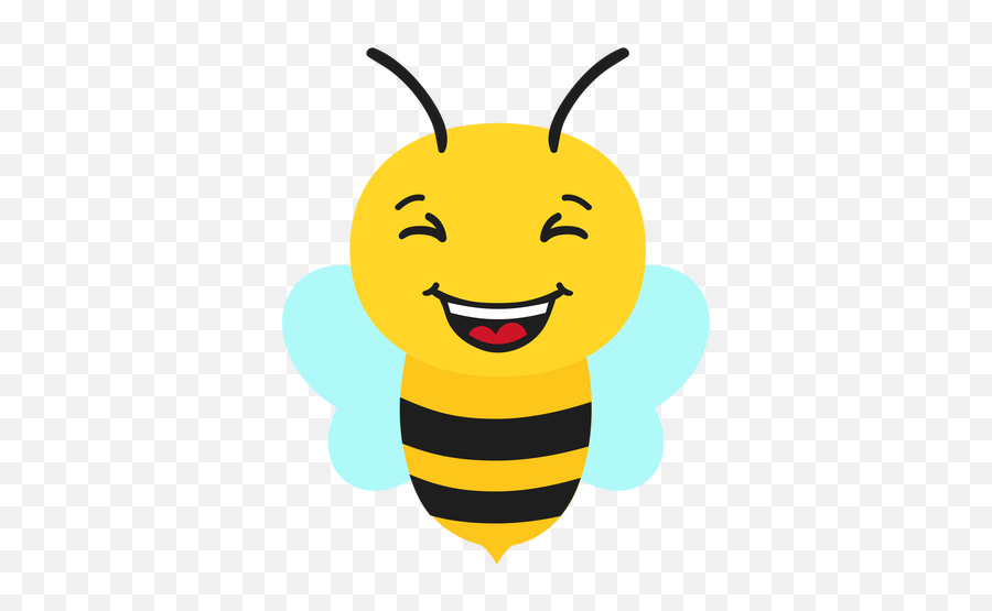 Bee Happy Muzzle Head Flat - Dibujo De Cabeza De Abeja Emoji,Bee Transparent