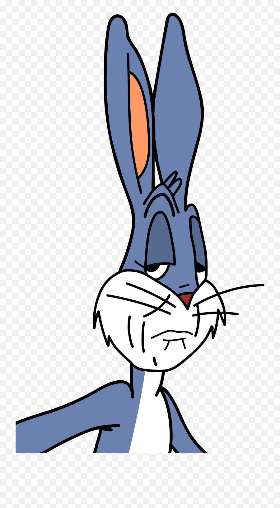 Bugs Bunny Meme Face Png 4k - Bugs Bunny Meme Png Emoji,Meme Face Png