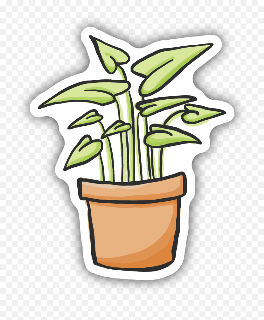 Arrowhead Plant Sticker - Plants Sticker Png Transpernt Emoji,Transparent Plant