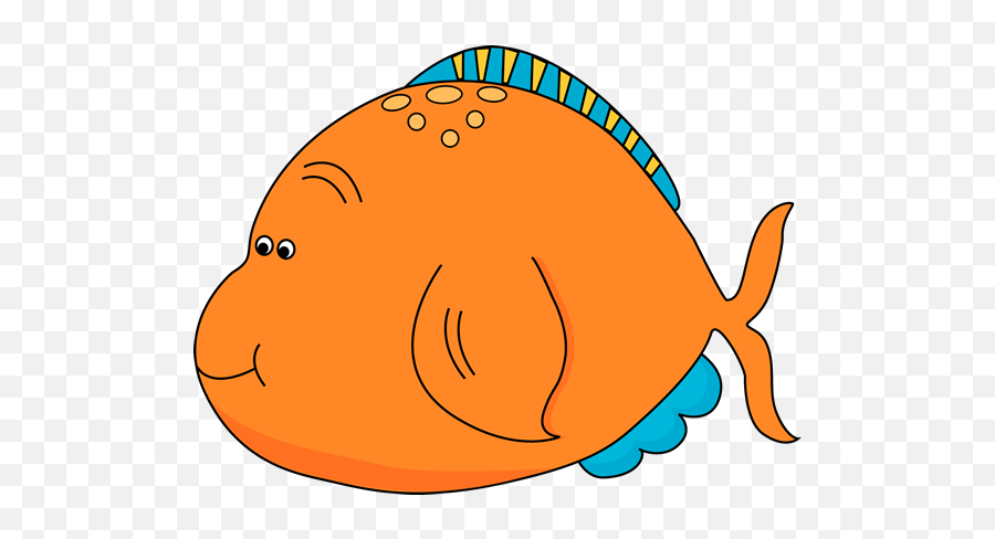 Cute Orange Fish Clip Art - Orange Fish Clip Art Emoji,Fish Clipart