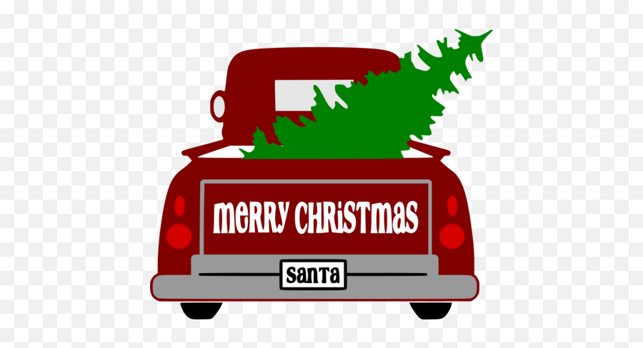 Christmas - Christmas Truck Stencil Emoji,Christmas Truck Clipart