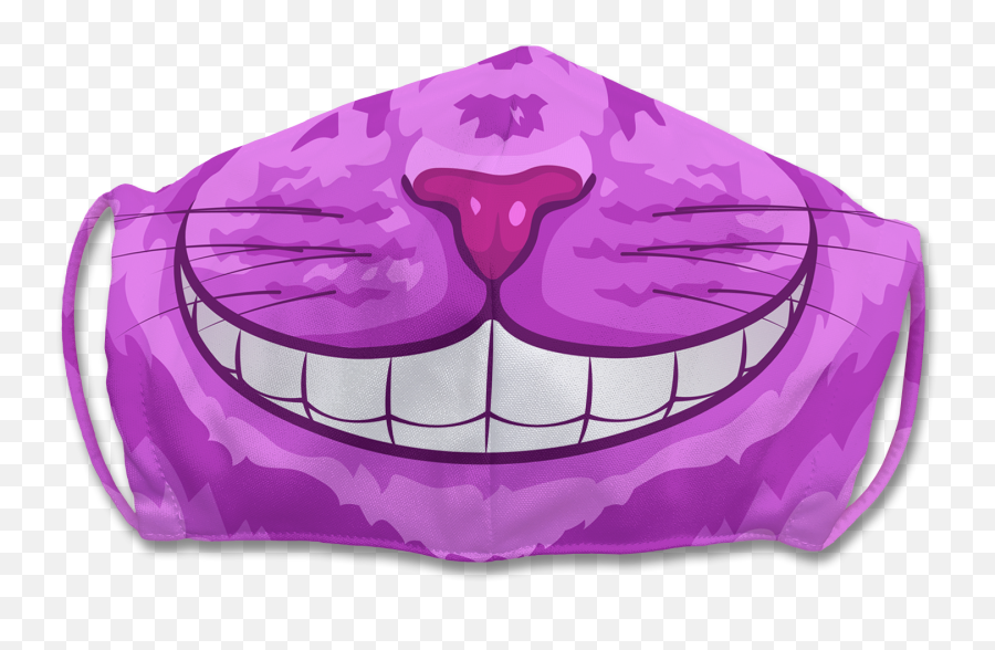 Adjustable Cheshire Cat Face Mask - Happy Emoji,Cheshire Cat Png
