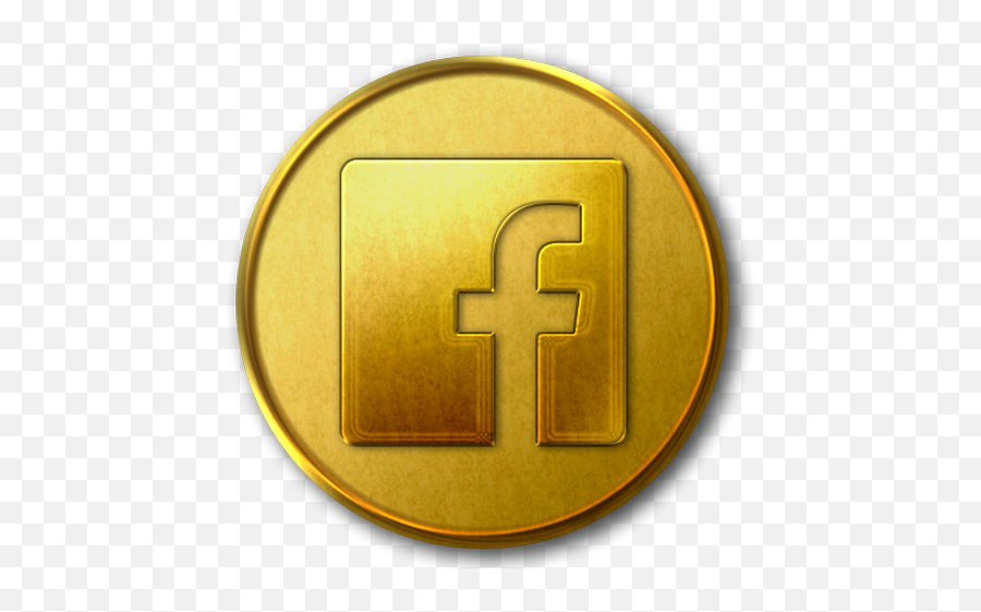 Facebook Logo Gold Png Transparent Images U2013 Free Png Images - Logo Facebook Gold Png Emoji,Facebook Png