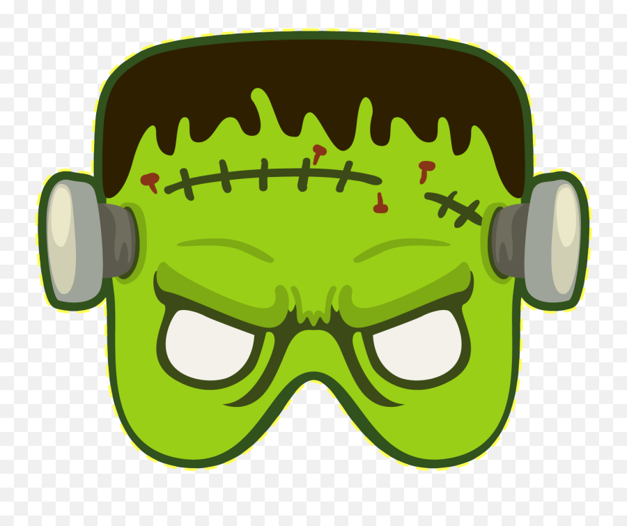 Download Frankenstein Halloween - Clipart Halloween Mask Png Emoji,Frankenstein Clipart