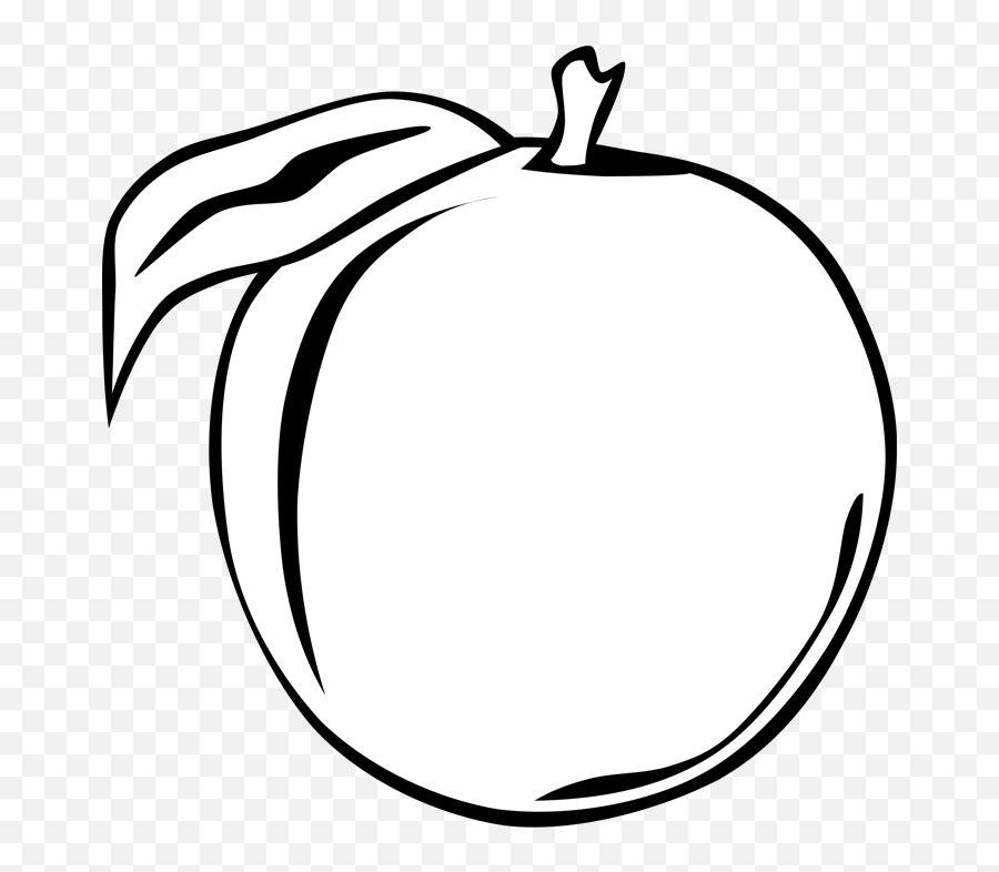 Apple Fruit Clipart Black And White Apple Coloring - Fresh Emoji,Apple Clipart Black And White