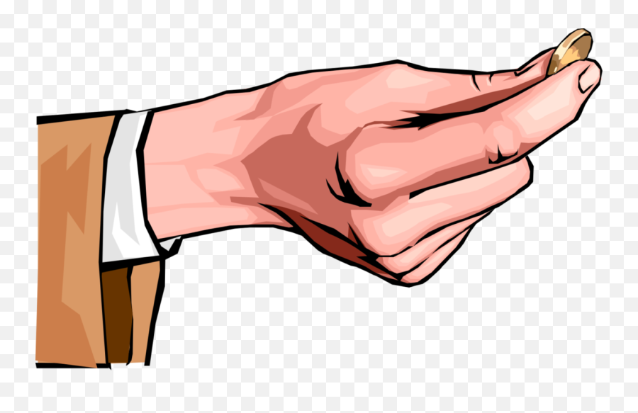 Hand Holding Coin Royalty Free Vector Clip Art Illustration Emoji,Wrist Clipart