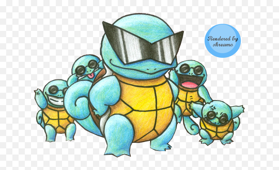 Download Squirtle Squad Glasses - Squirtle Squad Pokemon Emoji,Squirtle Transparent