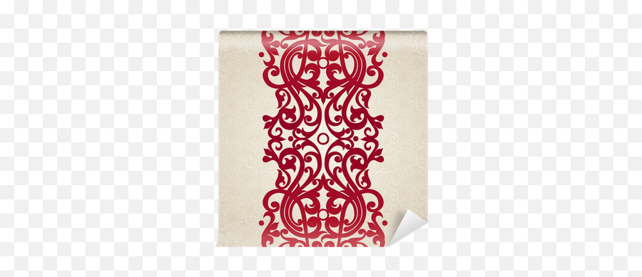 Vector Seamless Border In Victorian Style Wall Mural Emoji,Victorian Border Png