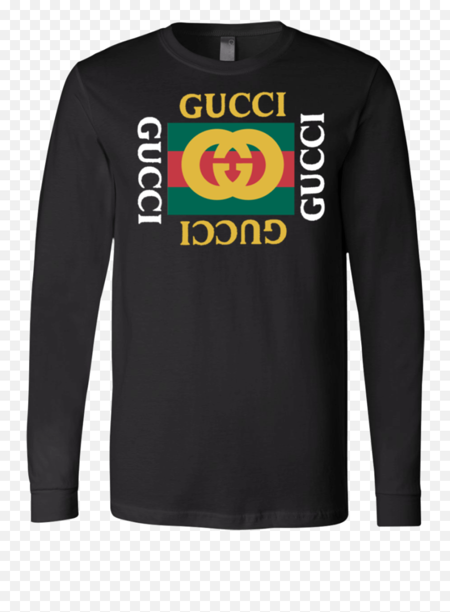 Tt0084 Gucci Logo Long Sleeve T - Shirt Gucci T Shirt Boy Gucci Coco Capitan Shawl Emoji,Gucci Logo