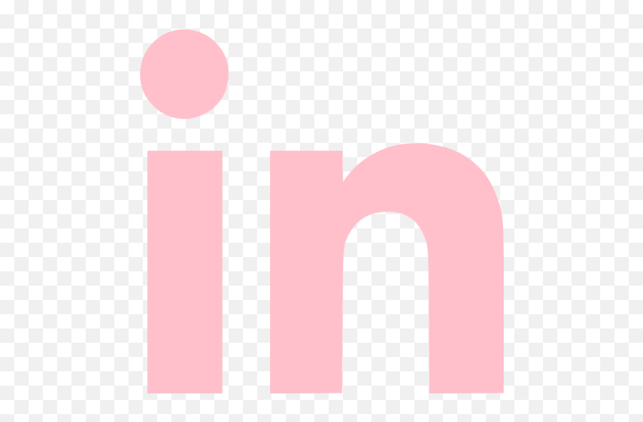 Pink Linkedin Icon - Dot Emoji,Linkedin Icon Png