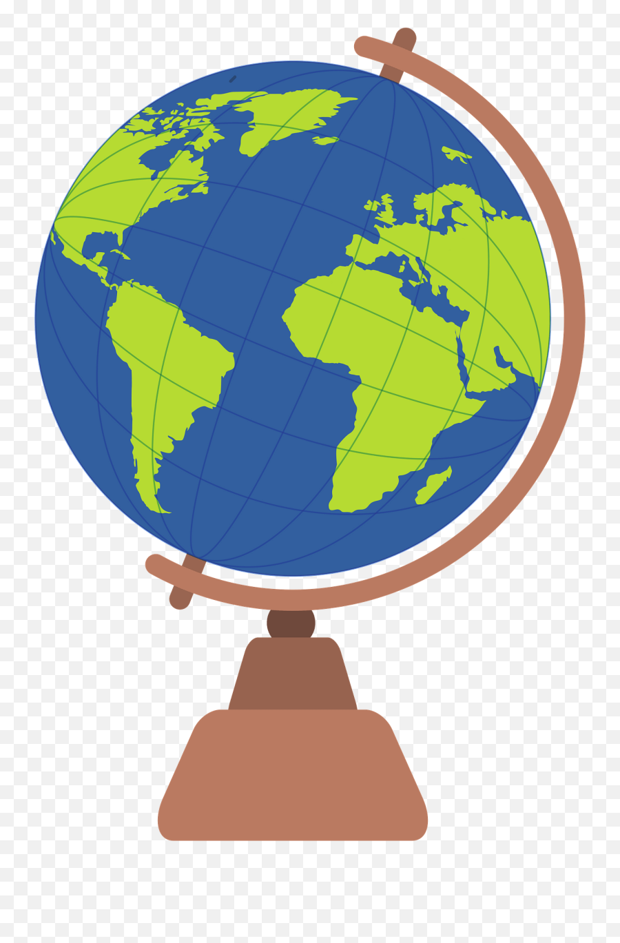 Earth Globe Clipart - Five Oceans Emoji,Globe Clipart
