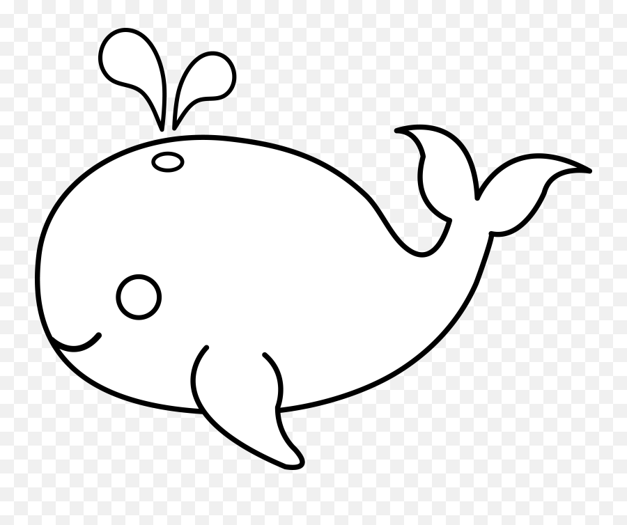 Whales Black And White Vector Library - Whale Png Black And White Emoji,Whale Clipart