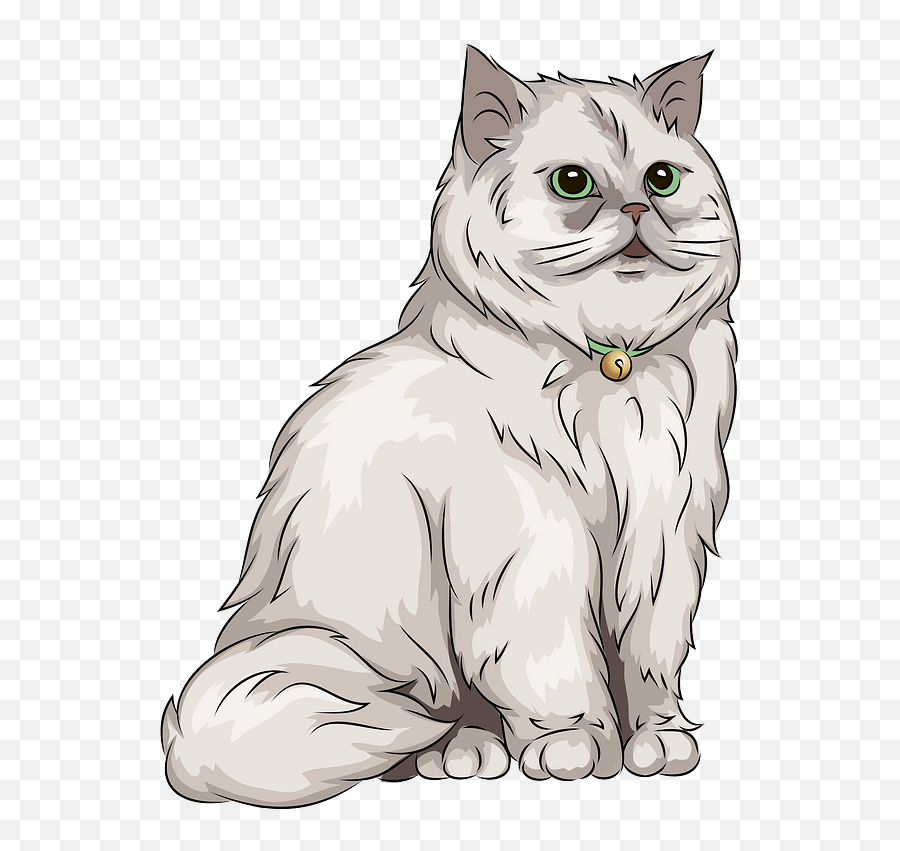 Persian Cat Clipart Free Download Transparent Png Creazilla - Persian Cat Clipart Emoji,Cat Clipart
