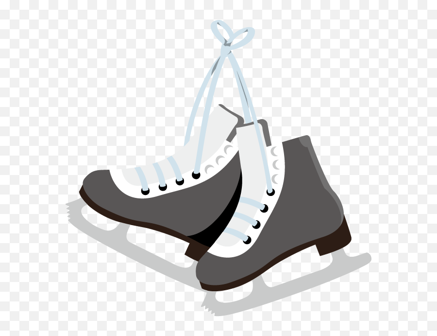 Clip Art Hockey Skates - Ice Clip Art Skate Emoji,Ice Skating Clipart