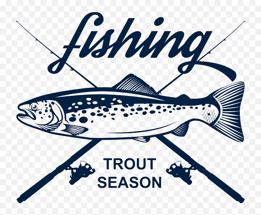 Trout Stock Illustration Clip Art - Trout Season Logo Emoji,Trout Clipart