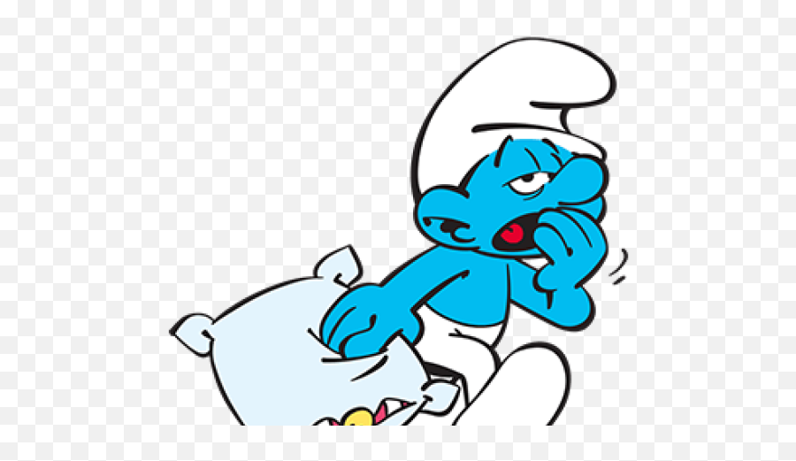 Smurfs Clipart Smurf Character - Lazy Smurf Png Download Lazy Smurf Emoji,Lazy Clipart