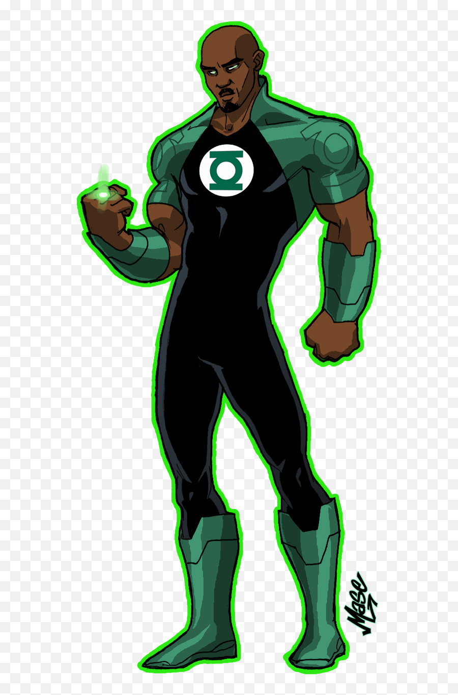 The Green Lantern Clipart Flash - Green Lantern John Stewart Png Emoji,Green Lantern Png