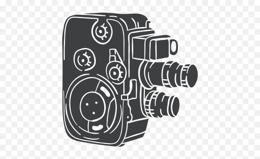 Black Vintage Film Camera - Mirrorless Camera Emoji,Vintage Camera Png