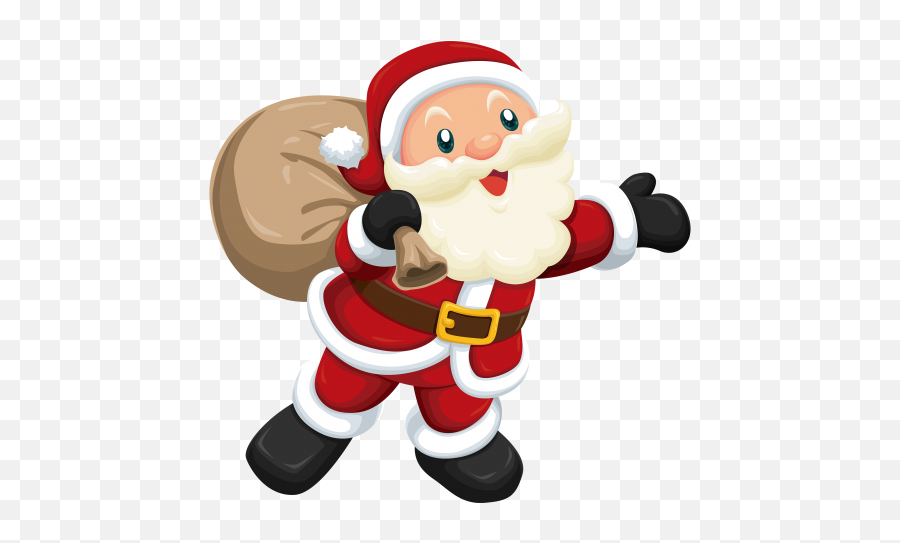 Cute Santa Png Clipart The Best Png - Transparent Santa Claus Clipart Emoji,Santa Claus Clipart