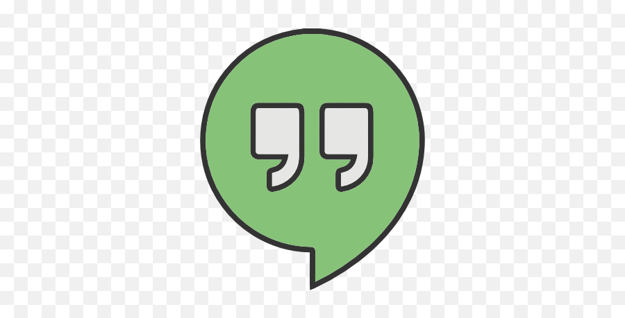 Icon Of Social Media Logos I Filled - Hangouts Logo Emoji,Google Hangouts Logo