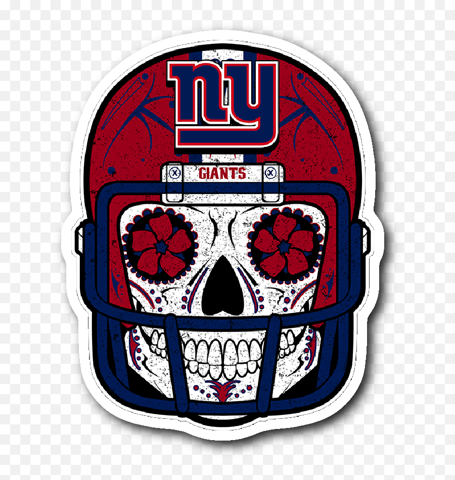 Custom New York Giants Sugar Skull - New York Giants Ny Logo Cartoon Emoji,Ny Giants Logo