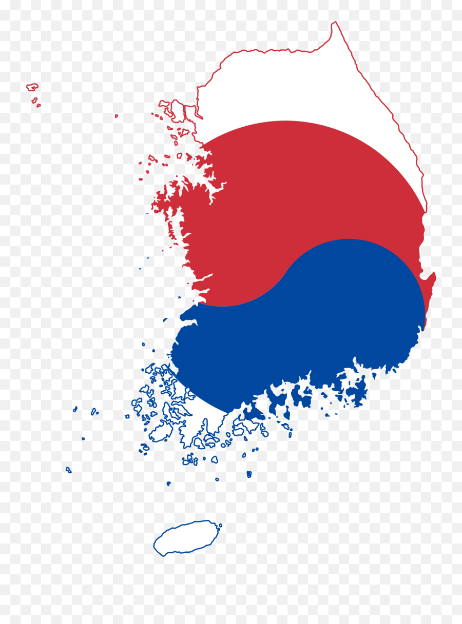 Flag - South Korea Map Emoji,Korean Flag Png