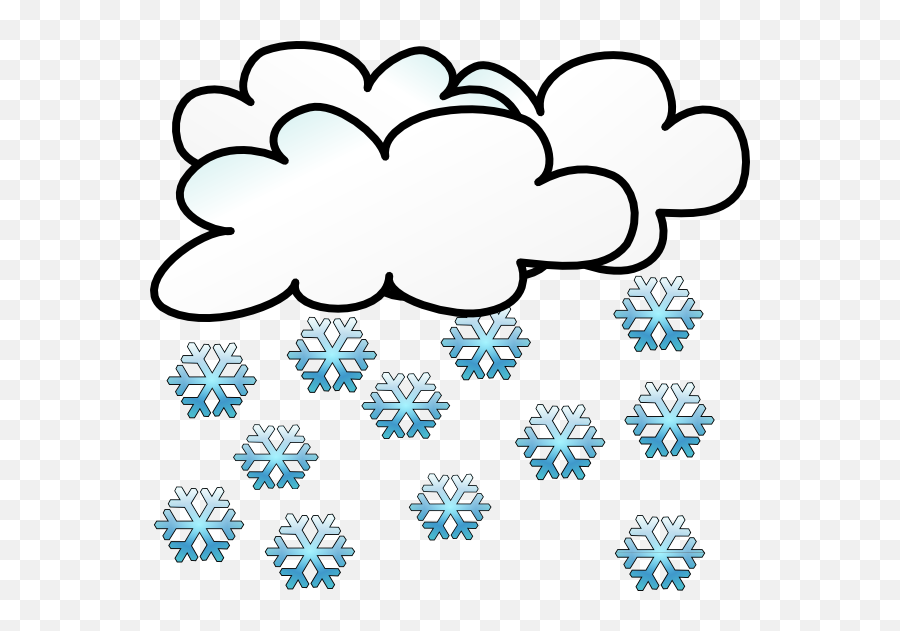 Snowing Clip Art At Clker - Snowy Weather Cute Clipart Emoji,Snowing Png