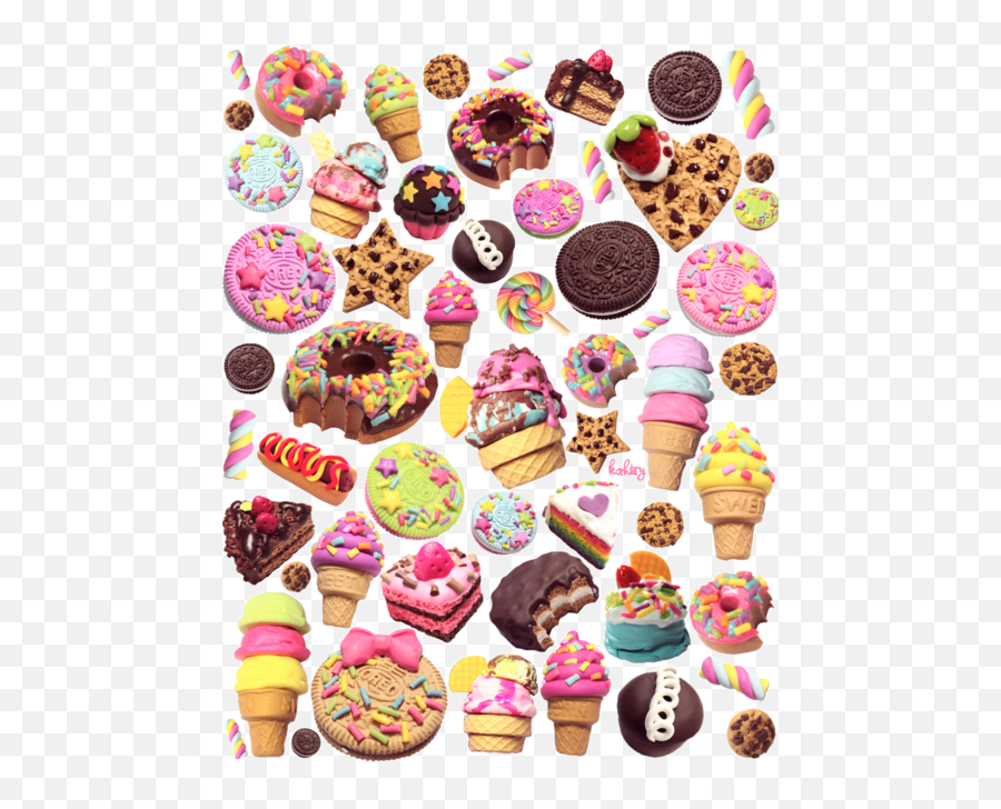 Deliciously Sweet Fun Summer Treats - Donut And Ice Cream T Shirt Emoji,Treats Clipart