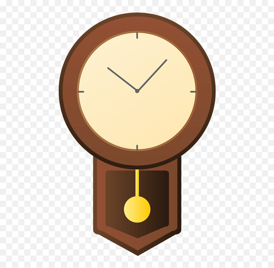 Pendulum Clock Clipart - Solid Emoji,Clock Clipart