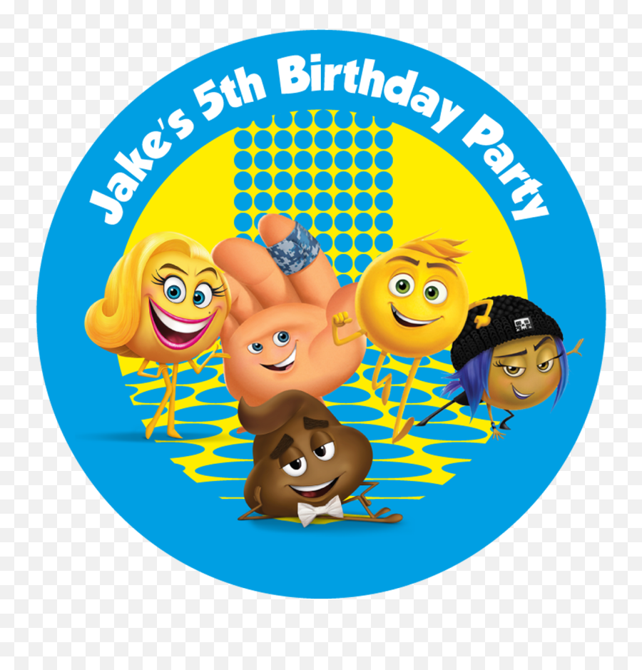 Emoji Party Box Stickers - Emoji Movie Junior Novelization,Party Emoji Transparent
