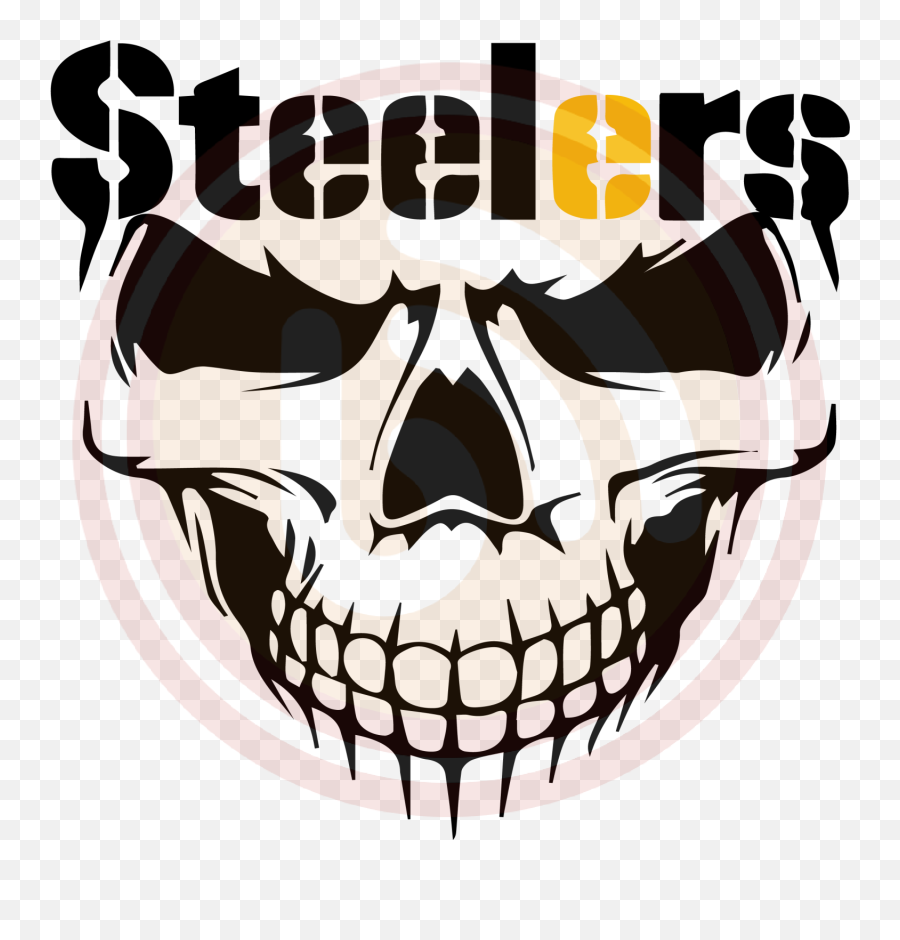Pittsburgh Steelers Skull Svg Sport Svg Pittsburgh Emoji,Pittsburgh Steelers Png