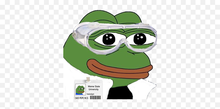 Download 168kib 383x366 Doctor - Pepe Pepe The Frog Emoji,Sad Pepe Png