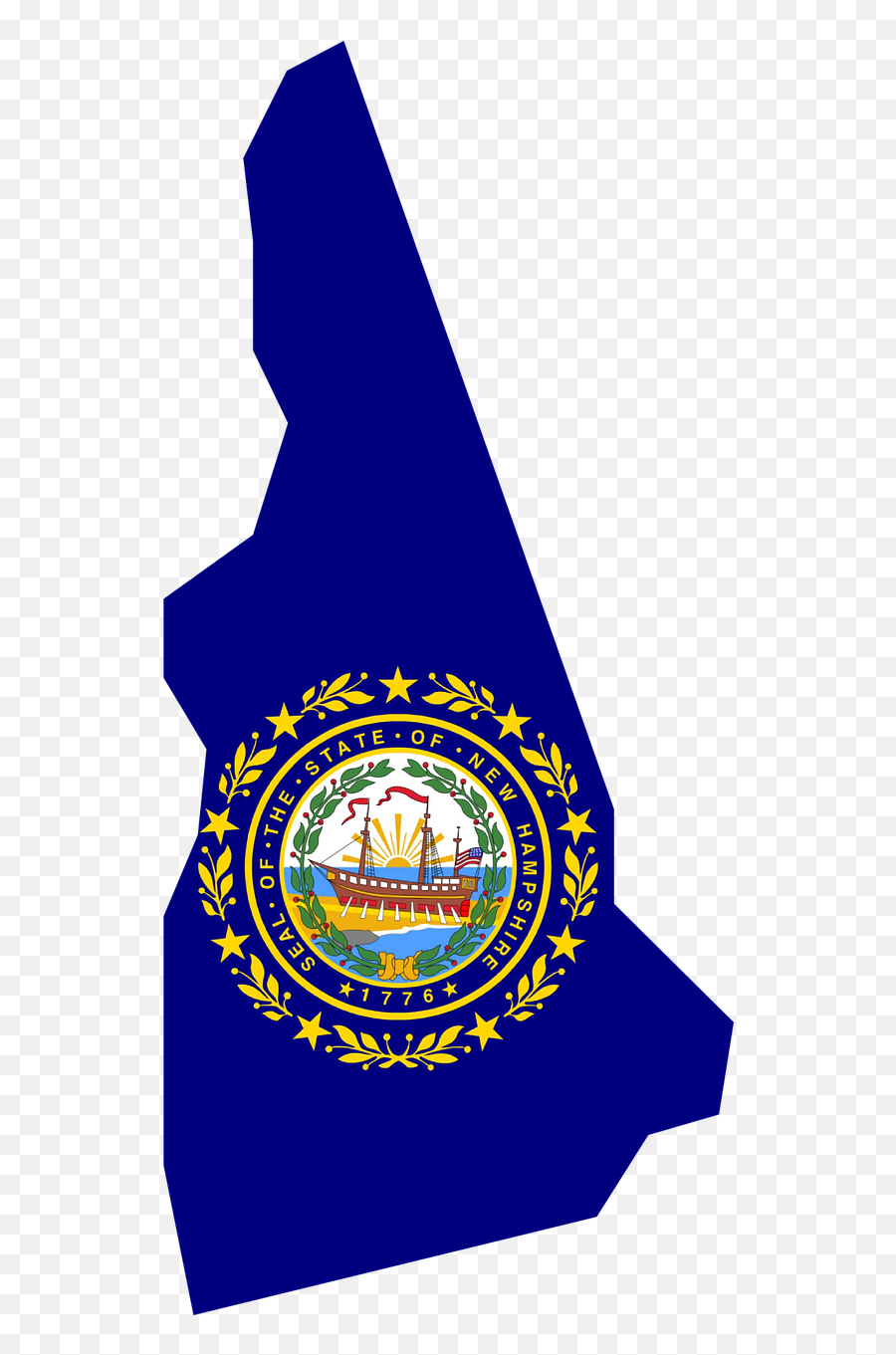 New Hampshire Map Flag - Free Vector Graphic On Pixabay Emoji,Usa Outline Png