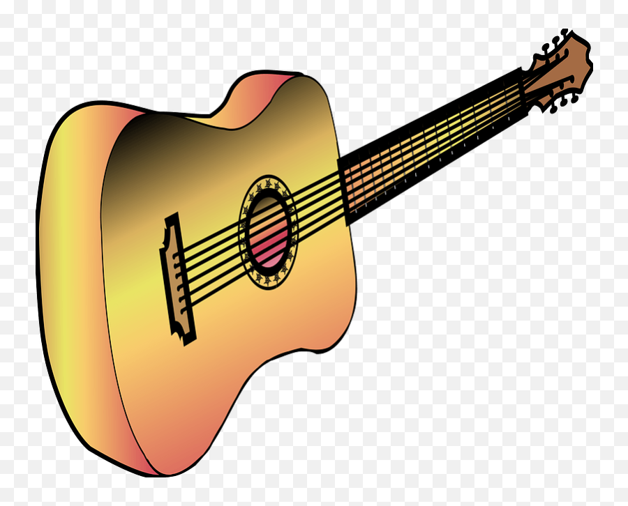 Guitar Profile Clipart Free Download Transparent Png Emoji,Acoustic Guitar Transparent Background