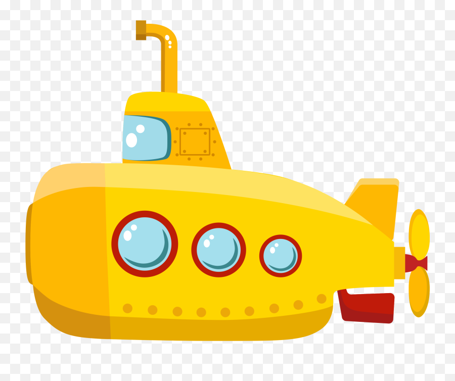 Ocean Depths - Transparent Png Clipart Yellow Submarine Clipart Emoji,Submarine Clipart