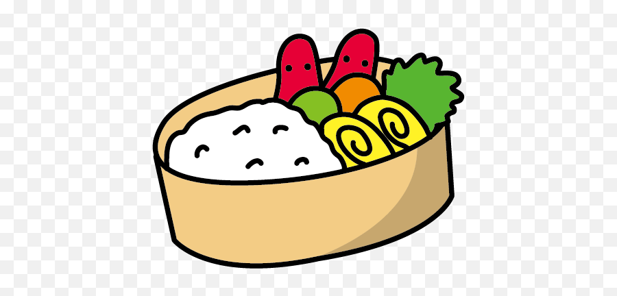 Bento Lunch School Meal Clip Art - Cute Cartoon Lunch Png Bento Clipart Emoji,Lunch Box Clipart