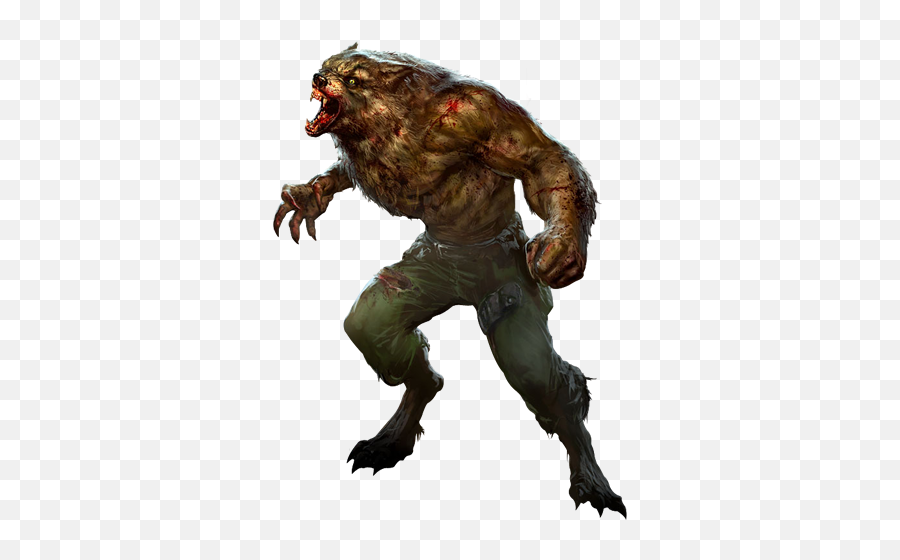 Werewolf Fictional Character Zombie - Werewolf Vampire Png Emoji,Werewolf Png