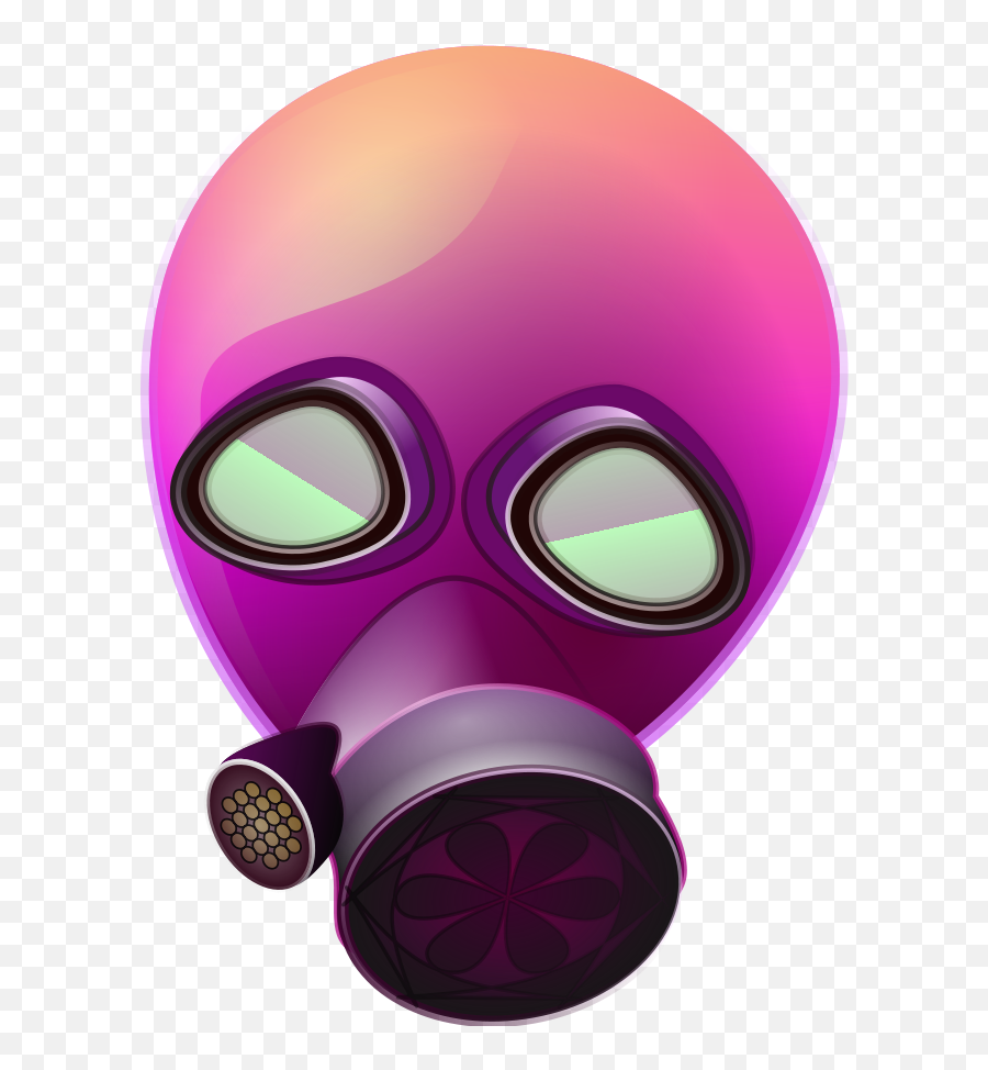 Gas Mask Clip Art At Clker - Pink Gas Mask Png Emoji,Gas Mask Png