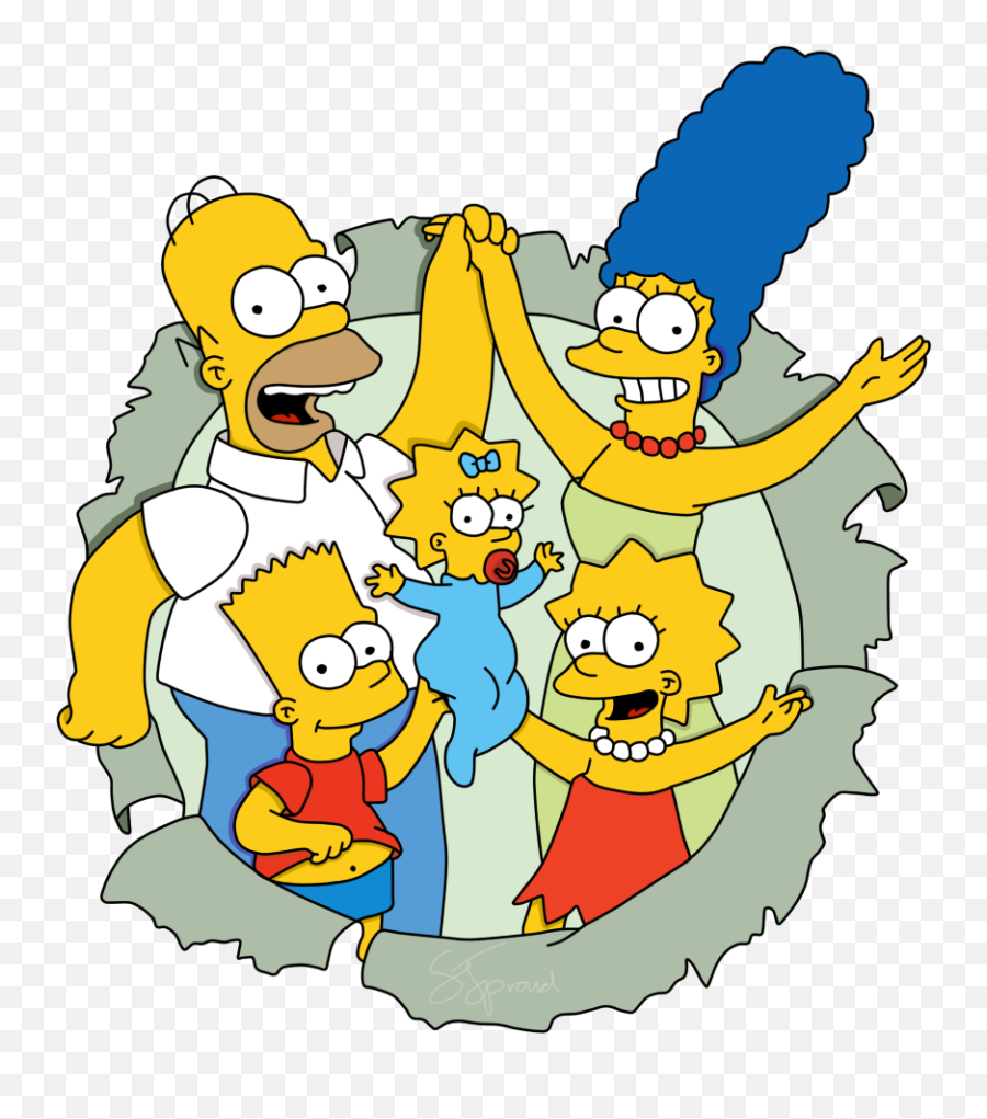 Download The Simpsons Transparent Image - Simpson Png Emoji,Gracie Films Logo