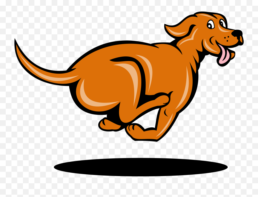 Library Of Dog Running Away Vector Png - Running Dog Clip Art Emoji,Running Clipart