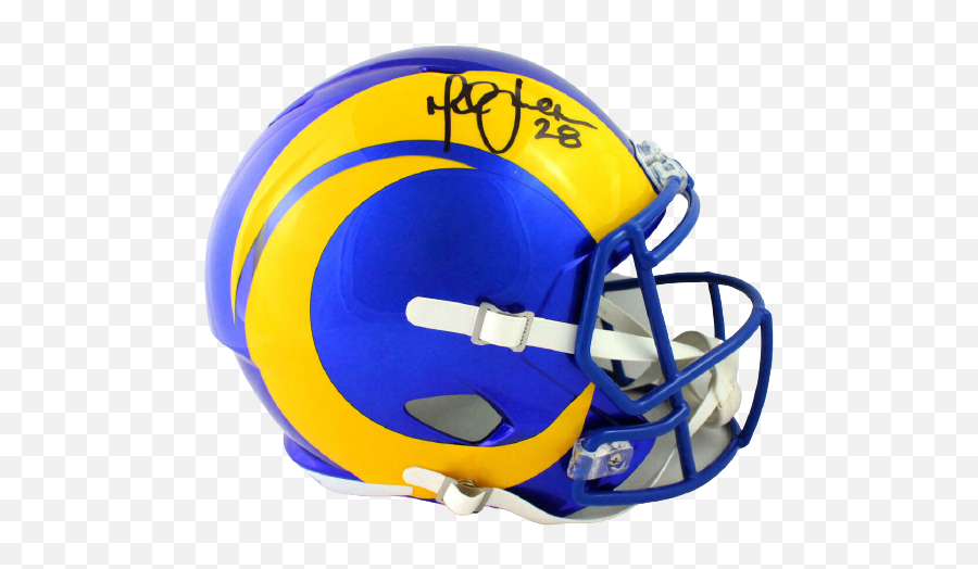 Marshall Faulk Los Angeles Rams Signed La Rams Full - Sized 2020 Speed Helmet Bas Coa St Louis Jalen Ramsey Helmet Emoji,New L.a.rams Logo