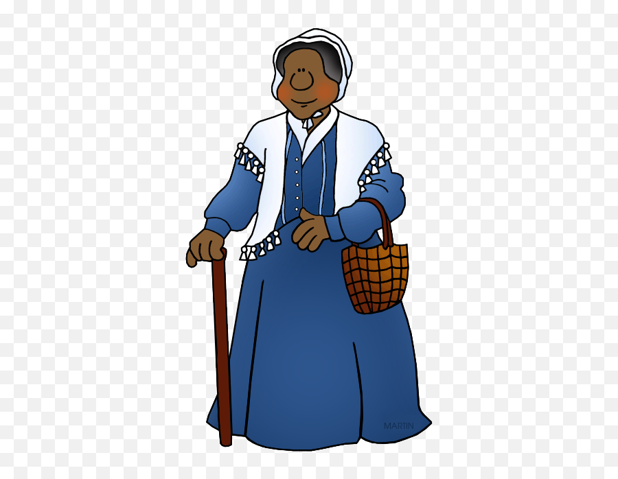 Black History Month Clip Art By Phillip Martin Sojourner Truth - Senior Citizen Emoji,Black History Clipart